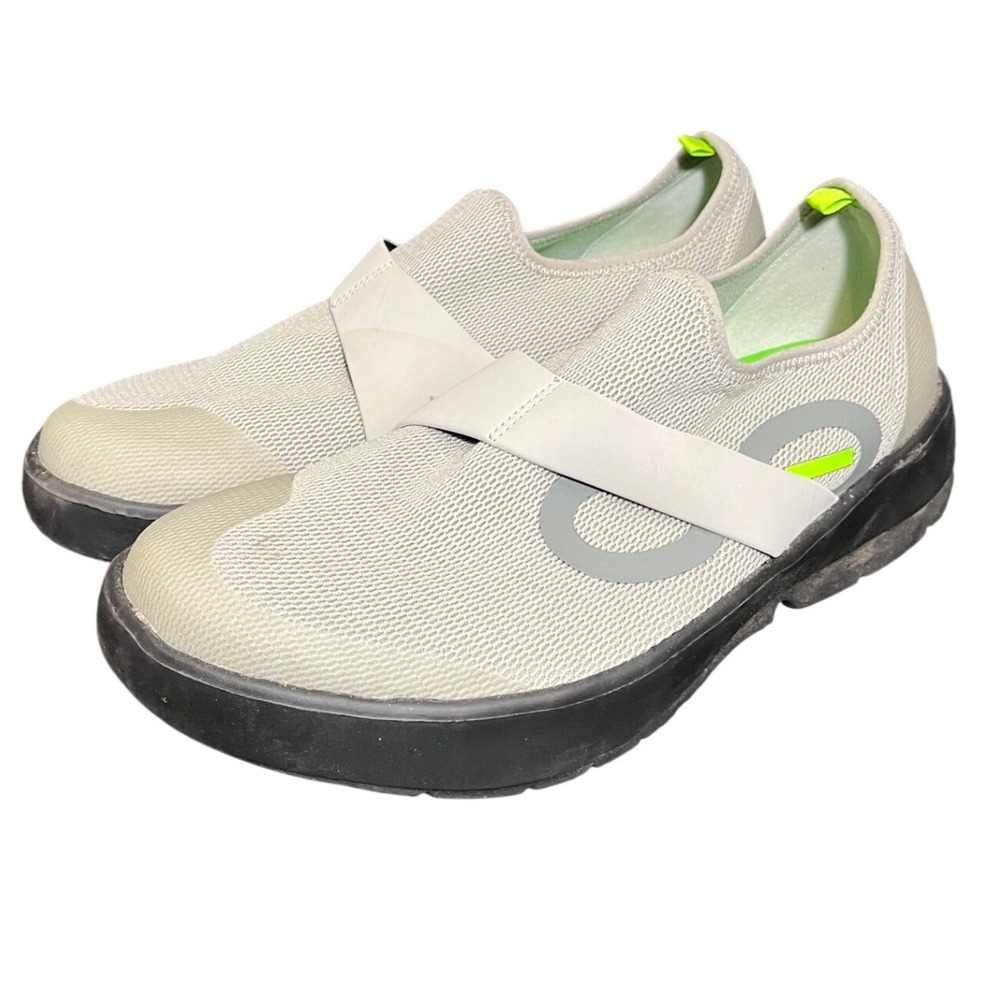 OOFOS OOmg Low Shoe Mens 11 Gray‎ Slip On Recovery Sneaker Mesh Q3-7292019-8 - Picture 1 of 7